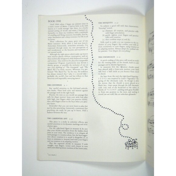 Insects Eight Studies For Piano Seymour Bernstein Book 1 Sheet Music - Picture 3 of 5